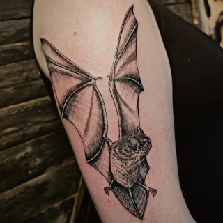 Bat Tattoo - Black Hat Tattoo Dublin - The Black Hat Tattoo