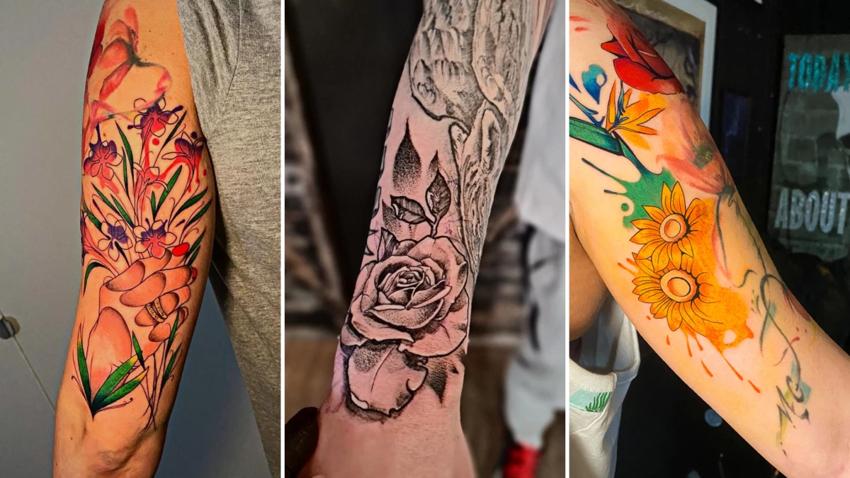 flower Tattoo - Black Hat Tattoo Dublin 10