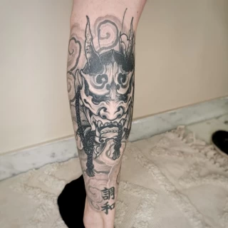 MAsk - Japanese Tattoo - Black Hat Tattoo Dublin - The Black Hat Tattoo