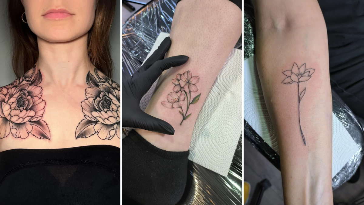 flower Tattoo - Black Hat Tattoo Dublin 4