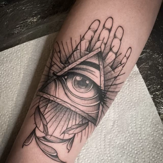 Eye of destiny - Spiritual Tattoo - Witchy Tattoo - Tarot Card Tattoo - Black Hat Tattoo Dublin - The Black Hat Tattoo