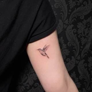 minimal bird tattoo fine lines - Bird Tattoo - Black Hat Tattoo Dublin - The Black Hat Tattoo